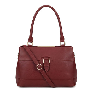 Sac à main en cuir vintage pour femmes avec fermeture éclair, bandoulière réglable, grande capacité de rangement et style classique et tendance - Product Image 3