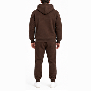 Wholesale Custom Logo Men's Two Piece Tracksuit Set Hooded <b>Zip</b> <b>Up</b> <b>Jacket</b> Jogger Pants Casual Sportswear Tracksuit for Men - Product Image 2