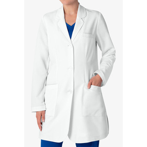 Bata de laboratorio de diseño personalizado para enfermeras, uniforme médico para mujer, bata de laboratorio de algodón y poliéster para hospital, para doctoras - Product Image 3