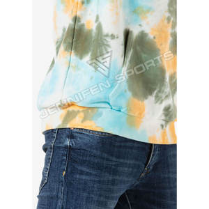 Fabricante de Ropa Urbana Americana de Invierno de Alta Calidad, 420 GSM, Algodón Grueso, Estilo Oversize, Teñido con Técnica Tie-Dye, Logotipo Personalizado, Transpirable - Product Image 5