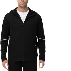 Ensemble de survêtement de jogging pour homme avec logo personnalisé, fermeture éclair technique, chaud, en polaire unie, avec option grande taille pour le sport et l'exercice - Product Image 5