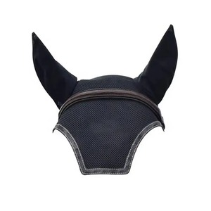 Dernier design, équipement équestre personnalisé, voiles anti-mouches pour chevaux, bonnets en maille douce de haute qualité pour l'équitation, masque anti-mouches - Product Image 4