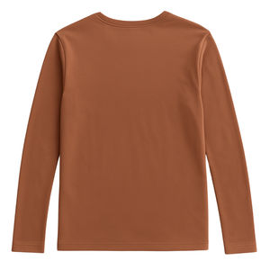 T-shirts de sport et de yoga confortables à manches longues pour femmes en toile, sans coutures, compressifs, anti-rides, séchage rapide, respirants - Product Image 2