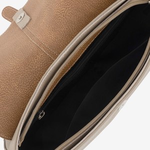 Sac bandoulière en cuir Royaa avec poignée supérieure, sac à bandoulière pour femme en cuir véritable, sac à bandoulière à sangle unique avec fermeture éclair - Product Image 2