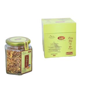 Venta al por mayor de fábrica, suplemento de salud altamente eficaz de alta calidad, Cordyceps Militaris seco, hongo amarillo, 25g embalado en caja - Product Image 1