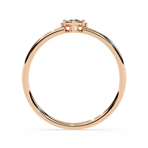 Bague de fiançailles certifiée en diamant de laboratoire taille trillion pour femme, or 10 carats, solitaire triangulaire, tendance, pour usage quotidien - Product Image 2