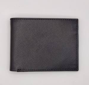 กระเป๋าสตางค์หนังแท้ Saffiano สำหรับผู้ชาย คุณภาพสูง พรีเมียม ป้องกัน RFID ขนาดสั้น ผลิตจากโรงงาน OEM ขายส่งสำหรับผู้ที่ต้องการใส่บัตร - Product Image 1