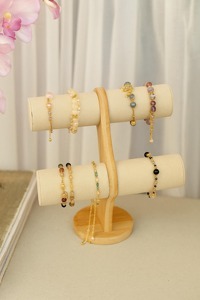 Wooden And Velvet Work Bangles <b>Bracelets</b> Organizer For Dressing Table Display Storage And Gifting Purpose Wholesale From India - Product Image 5