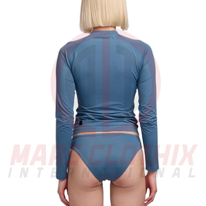 Factory Direct Supplier Lightweight And Breathable <b>Women</b> <b>Compression</b> Shirt <b>Top</b> Selling Customized Sublimated <b>Women</b> Rash Guards - Product Image 2