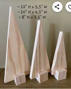 Décoration de Noël en bois motif arbre, idées d'artisanat fait main, moderne, écologique, taille personnalisée - Product Image 3