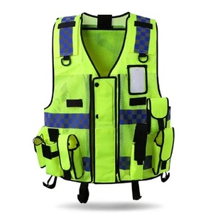 Chaleco de Seguridad Reflectante de Alta Visibilidad RELEVO INDUSTRIES Naranja Clase 2 con Certificación ANSI, Impermeable, para Uso en Exteriores - Product Image 1
