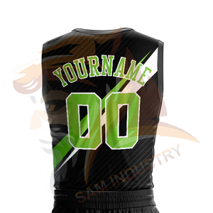Vente flash - Ensemble d'uniformes de basket-ball respirants de haute qualité avec logo personnalisé imprimé pour adultes - Uniformes de basket-ball entièrement personnalisables - Product Image 6