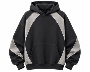 Men's Green Hooded Fleece Sweatshirt <b>Raglan</b> Sleeve Spandex/Cotton Solid Loose Fit Front Pocket Casual Winter Wear ODM Breathable - Product Image 5
