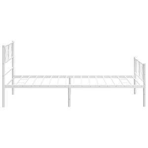Base de Cama Individual de Metal, Acero con Recubrimiento en Polvo Blanco, Acabado Blanco Elegante, Camas Metálicas - Product Image 6