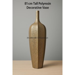 Brass Antique Finished Premium Quality Metal Made Fancy <b>Unique</b> Texture Attractive Look Luxury Flower <b>Vase</b> Home Hotel Decoration - Product Image 1