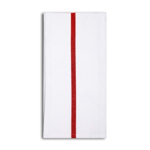 Serviettes de cuisine de Noël 2026 au design rayé moderne avec taille et logo personnalisés à prix abordable. - Product Image 2