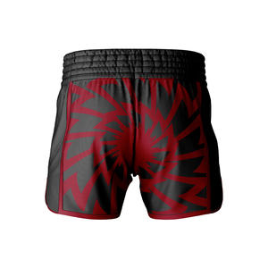 Shorts de boxe sportifs personnalisés, uniformes, norme internationale, 100% polyester, légers, respirants, logo sur le devant, unisexe - Product Image 3