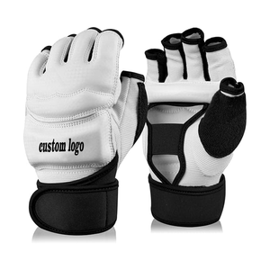 Guantes de agarre de medio Dedo de cuero de vaca de alta calidad Guante MMA más vendido con logotipo personalizado Venta al por mayor Nueva llegada - Product Image 4