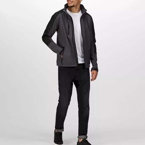 2026 New Arrival Softshell <b>Jacket</b> For Men Custom Made <b>Long</b> Sleeve <b>Waterproof</b> Lightweight Winter Wear Contrast Color Zipper - Product Image 2