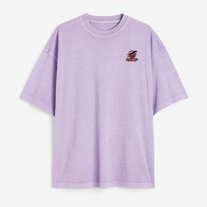 Camisetas de hombre con diseño moderno, 100% algodón, lavado ácido, color sólido, talla adulta, corte holgado, estampadas, para hombre. - Product Image 1