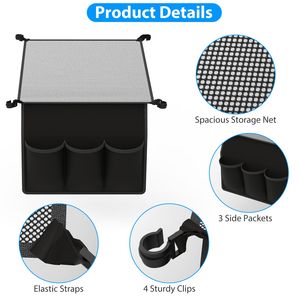 Aluminum Alloy 88LBS Max Load Height <b>Adjustable</b> 35.62x23.42x25.9in Foldable Camping <b>Table</b> Collapsible Picnic Grill Stand for BBQ - Product Image 3