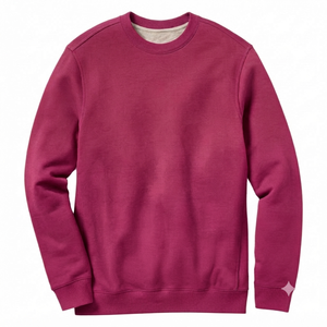 Sweat-shirt à capuche pour homme en coton 100% rose foncé, coupe classique, molleton épais 400g, écologique, manches longues, uni, vêtement d'automne formel - Product Image 1