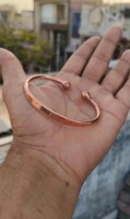 Nuevo Brazalete Ajustable de Cobre Puro Pulido, Diseño Moderno para Mujer/Hombre, Hecho a Mano, Apilable, No Tóxico, Personalizable