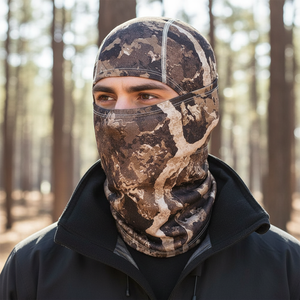 Camouflage Tactical Balaclava Full Face Mask Breathable Hunting Hood Windproof Neck Gaiter for Outdoor Sports Gear - Product Image 2