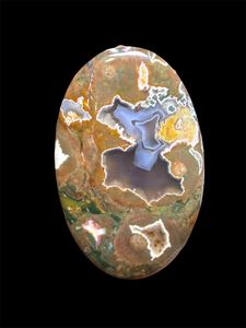 Cabochon de jaspe rhylite 100 % naturel de haute qualité, pierre précieuse en vrac pour la guérison, jaspe en gros pour la joaillerie - Product Image 4