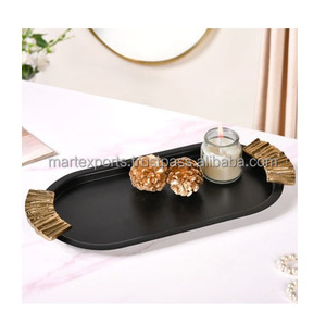 Plateau de service en acier inoxydable de qualité supérieure Plateau de service en métal en aluminium à usages multiples pour les restaurants et la restauration - Product Image 1