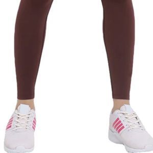 Conjunto de yoga y fitness para mujer de tallas grandes, colores personalizados, leggings de cintura media con patrón sólido, ropa de entrenamiento de 2 piezas, cinturón lavado con encaje. - Product Image 6