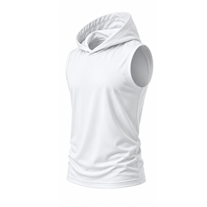 Hoodie sans manches pour homme en coton premium, idéal pour l'entraînement physique, fabrication OEM ODM, vente en gros, fournisseur - Product Image 1
