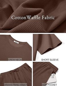 ชุดลำลองสีเขียวมิ้นท์สำหรับผู้ชาย เสื้อยืดแขนสั้น กางเกงขาสั้นทรงคาร์โก้ ระบายอากาศได้ดี สีพื้น คอกลม ทรงหลวม ใส่สบายสำหรับฤดูร้อน - Product Image 3