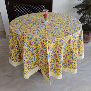 Mantel Rectangular de Algodón Hecho a Mano, Personalizable, Estilo Moderno Balajee, para Bodas, Fiestas, Uso Doméstico, Estilo Rústico Indio - Product Image 1