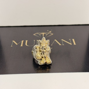 Fine Luxury Wedding <b>Rings</b> Hip Hop Gold Plated 925 Silver VVS Moissanite Diamond Custom Logo Bling Bling <b>Iced</b> <b>Ring</b> - Product Image 5