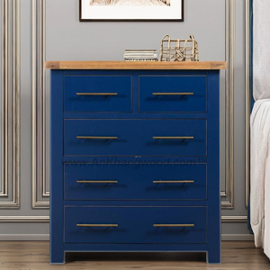 Grand garçon en bois 5 tiroirs armoire en bois commode en bois ensemble de chambre meubles de chambre à coucher du fournisseur vietnamien nouveauté 2024 - Product Image 1