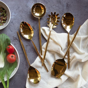 Brass Salad Server Latest <b>Pieces</b> Handmade - Product Image 1
