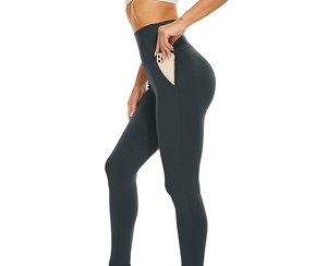 Leggings Deportivos Transpirables de Cintura Alta con Spandex/Nylon, Elásticos en Cuatro Direcciones, Ecológicos, para Gimnasio, Tallas Grandes, Ropa Deportiva Informal para Mujer - Product Image 1