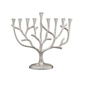 Nouvelle Arrivée Ménorah Argentée pour Villas, Synagogues, Temples – Éclairage de Table Décoratif – Porte-Bougie Hanouka - Product Image 4