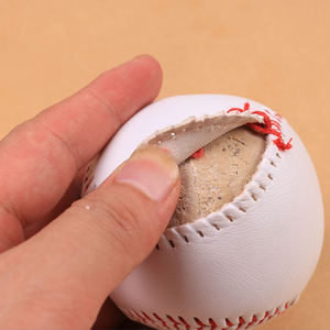 Ballon de baseball personnalisé de haute qualité en cuir véritable avec noyau en liège pour les matchs officiels, l'entraînement et la pratique, vente en gros, OEM - Product Image 3
