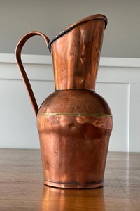 Carafe à eau en cuivre finition foncée, carafe à eau en cuivre couleur chocolat, carafe à eau en cuivre finition solide, prix d'usine en gros - Product Image 2