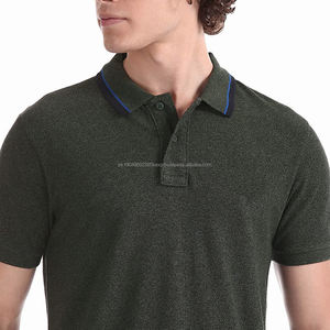 Camiseta Polo Verde Oscuro de la Mejor Calidad 2024 para Hombre, Manga Corta, Informal, con Logotipo y Etiqueta Personalizados - Product Image 4