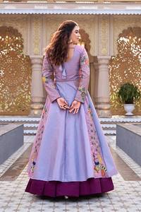 TOP LAHENGA MODERN PARTY FLOOR-LENGTH REGULAR FIT QUICK DRY THREAD SEQUNCE EMBROIDERY WORK SUIT - Product Image 4