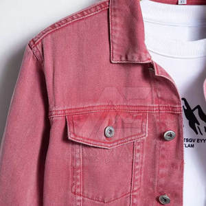 Chaqueta de Mezclilla para Hombre, Color Sólido, Estilo Casual, Ropa de Calle, Nueva Moda, Cómoda, 2026 - Product Image 2