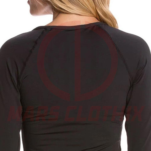 Rashguard extensible haute performance pour femmes, pour MMA, vêtements d'entraînement de haute qualité, coupe ajustée. - Product Image 4