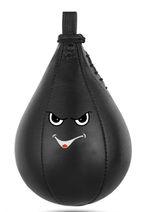 Sac de vitesse en PU noir avec motif visage en colère pour l'entraînement de boxe, sacs de vitesse SpeedPro, FastPack - Product Image 4