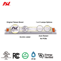 Balastro Electrónico Antron AC 120-277V T5 21W para Dos Lámparas / Certificado cUL con 5 Años de Garantía y Programa de Compensación Activa del Factor de Potencia