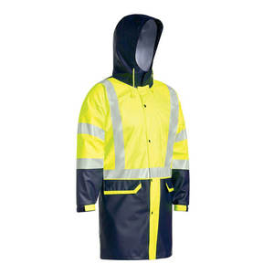 IOTA SPORTS Rain Coats Customized Reflective <b>Waterproof</b> Work Raincoat High Visibility Traffic Safety Officers <b>Long</b> Rain Coats - Product Image 5