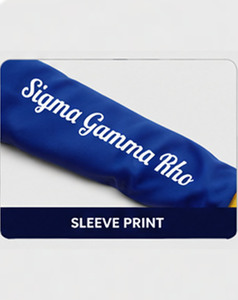 เสื้อสเวตเชิ้ตผู้หญิงสีน้ำเงิน-เหลือง คอวี แขนยาว ปักลายตัวอักษรกรีกด้านหน้า ผ้าคอตตอนผสม สำหรับฤดูหนาว - Product Image 5