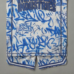 Conjunto de Uniforme de Baloncesto Sublimado Personalizado MALUZA, Talla Grande, Tejido de Malla Transpirable, Secado Rápido, Ropa Deportiva Unisex, Mercado Estadounidense, Profesional - Product Image 2